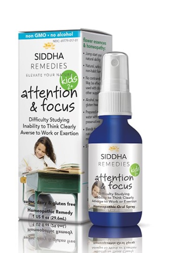 Siddha Remedies Kids Homeopathic Oral Spray Attention & Focus