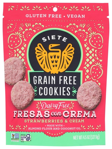 Siete Cookies Grain Free - Gluten Free Vegan Fresas Con Crema