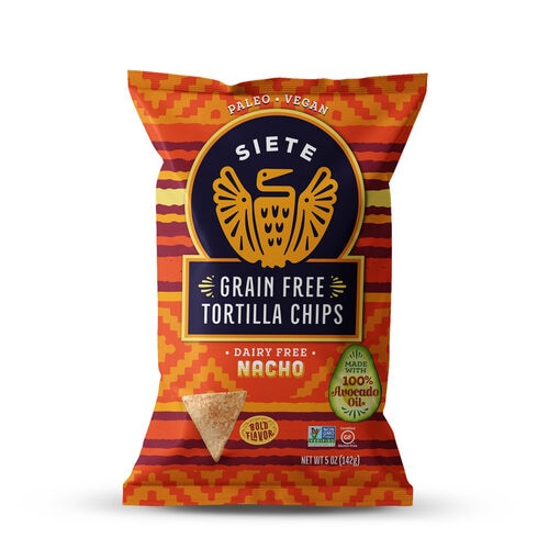 Siete Grain Free Tortilla Chips Gluten Free Nacho