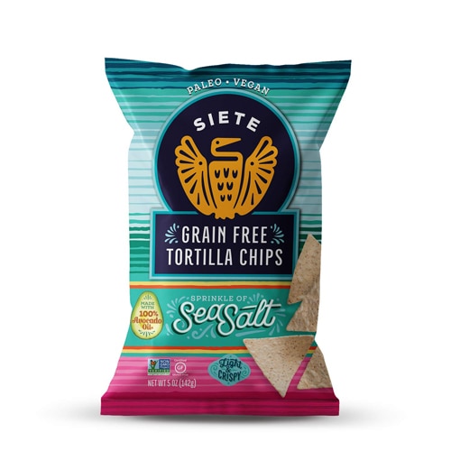 Siete Grain Free Tortilla Chips Gluten Free Sea Salt