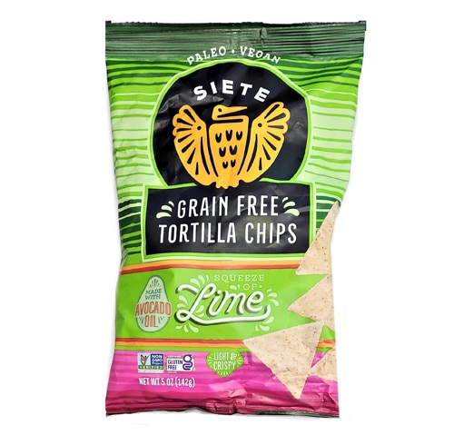 Siete Grain Free Tortilla Chips Lime