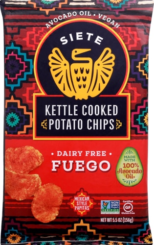 Siete Kettle Cooked Potato Chips Fuego