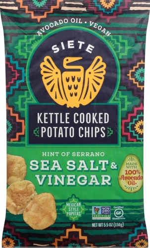 Siete Kettle Cooked Potato Chips Sea Salt & Vinegar