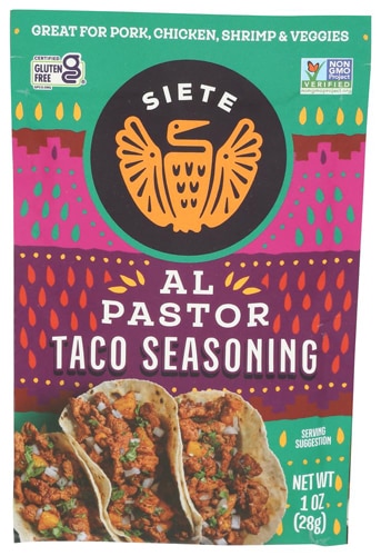 Siete Taco Seasoning Non GMO Gluten Free Al Pastor