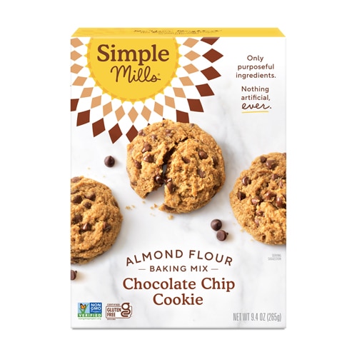 Simple Mills Almond Flour Mix Baking Mix Gluten Free Chocolate Chip Cookie