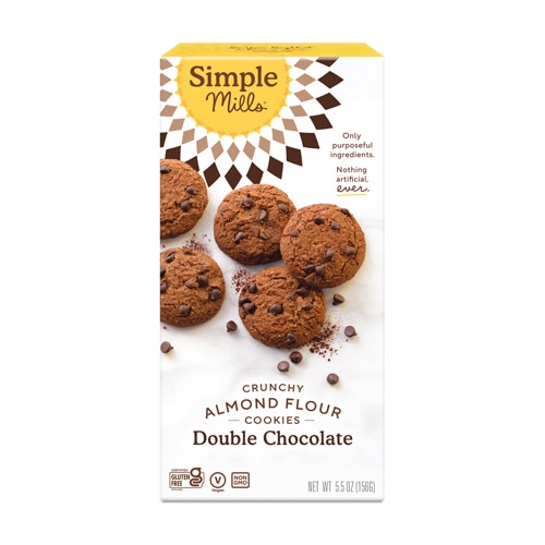 Simple Mills Crunchy Almond Flour Cookies Gluten Free Double Chocolate