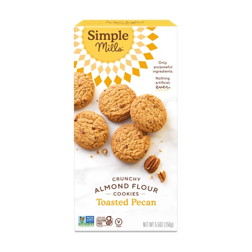 Simple Mills Crunchy Almond Flour Cookies Gluten Free Toasted Pecan