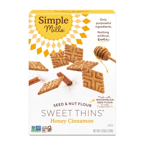 Simple Mills Sweet Thins Gluten Free Honey Cinnamon