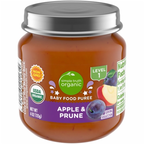 Simple Truth Organic Baby Food Puree Level 1 Apple & Prune