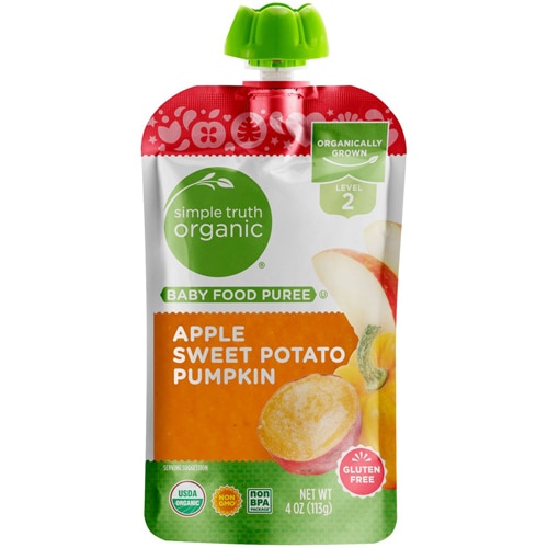 Simple Truth Organic Baby Food Puree Level 2 Apple Sweet Potato Pumpkin