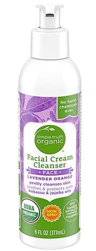 Simple Truth Organic Facial Cream Cleanser Lavender Orange