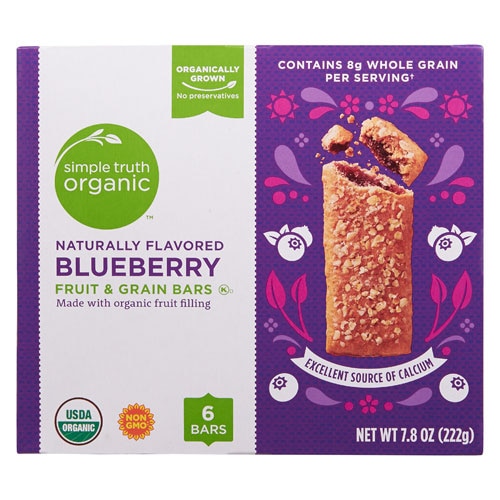 Simple Truth Organic Fruit & Grain Bars Blueberry