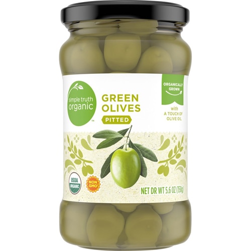 Simple Truth Organic Green Olives Pitted