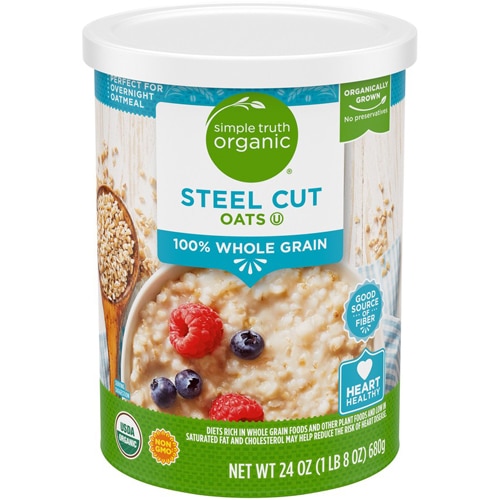 Simple Truth Organic Steel Cut Oats 100% Whole Grain