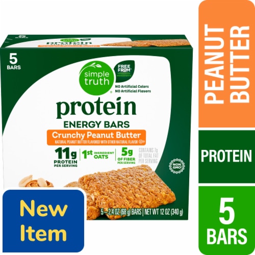 Simple Truth Protein Energy Bars Crunchy Peanut Butter
