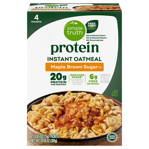 Simple Truth Protein Oatmeal Maple Brown Sugar