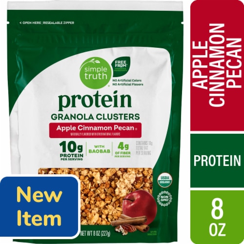 Simple Truth Protein Organic Granola Clusters Apple Cinnamon Pecan