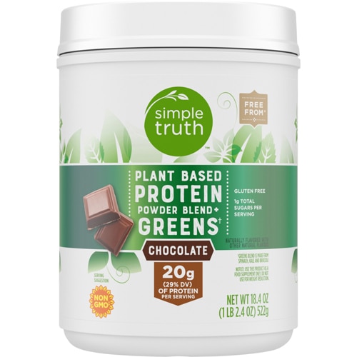 Simple Truth Protein Protein Powder Blend Plus Greens Chocolate