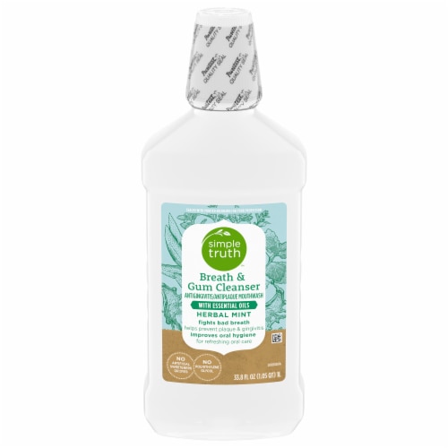 Simple Truth Breath & Gum Cleanser Mouthwash Herbal Mint