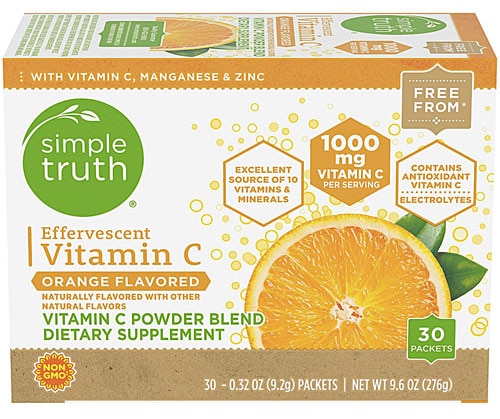 Simple Truth Effervescent Vitamin C Powder Blend Orange