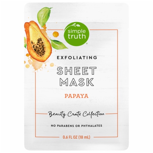 Simple Truth Exfoliating Facial Sheet Mask Papaya