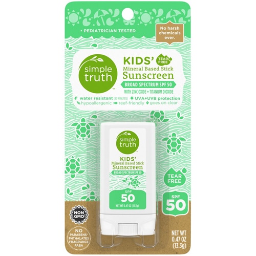 Simple Truth Kids' Mineral Based Stick Sunscreen SPF 50