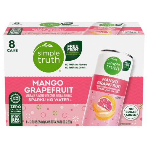 Simple Truth Naturally Flavored Sparkling Water Mango Grapefruit