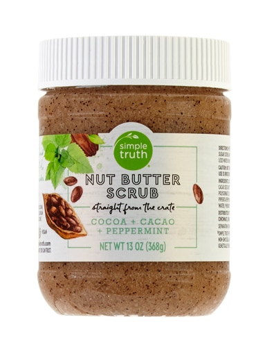 Simple Truth Nut Butter Scrub Cocoa Cacao and Peppermint