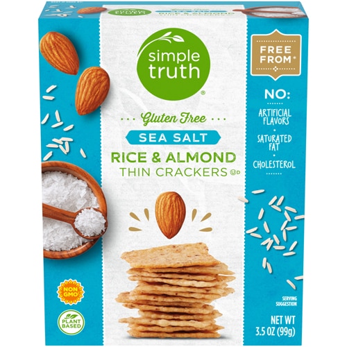 Simple Truth Rice & Almond Thin Crackers Sea Salt