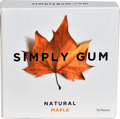 Simply Gum Natural Chewing Gum Maple