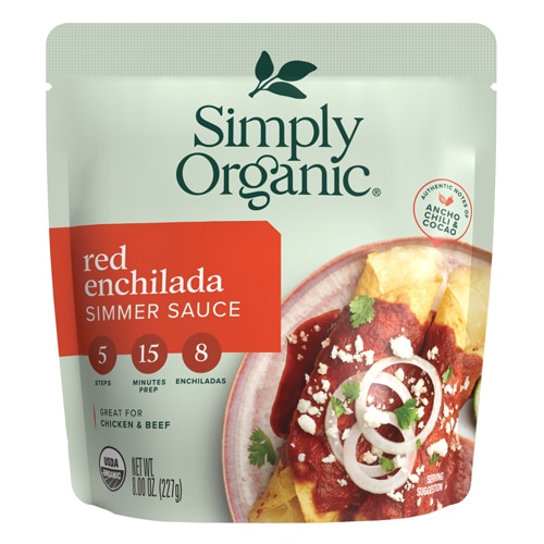 Simply Organic Simmer Sauce Red Enchilada