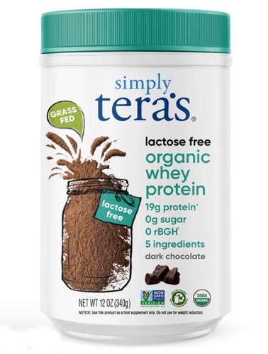 Simply Tera's Organic Whey Protein Lactose Free Dark Chocolate