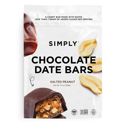 Simply Chocolate Date Bars Salted Peanut