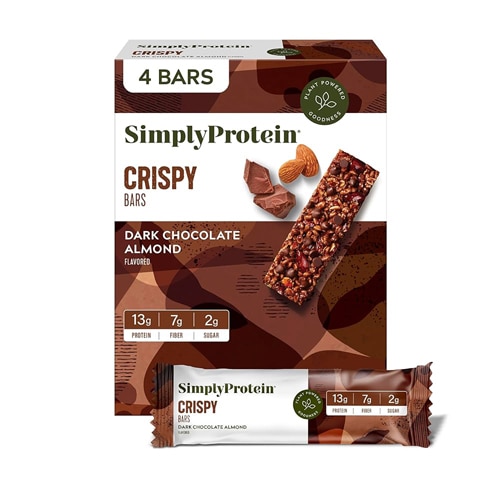 SimplyProtein Crispy Protein Bar Dark Chocolate Almond