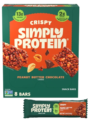 SimplyProtein Crispy Protein Bar Peanut Butter Chocolate