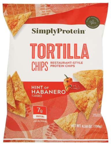 SimplyProtein Tortilla Chips - Restaurant Style Protein Chips Hint of Habanero