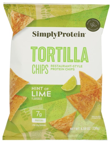 SimplyProtein Tortilla Chips - Restaurant Style Protein Chips Hint of Lime