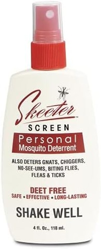 Skeeter Screen Organic Repellent Spray For Mosquitoes