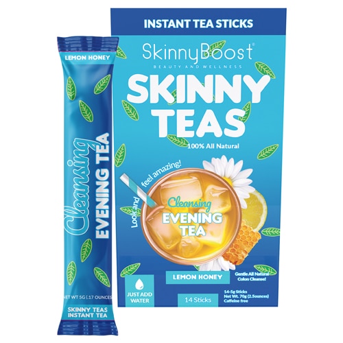 Skinny Boost Skinny Teas Instant Tea Sticks-Cleansing Eve Lemon Honey