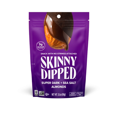 SkinnyDipped Almonds Super Dark & Sea Salt