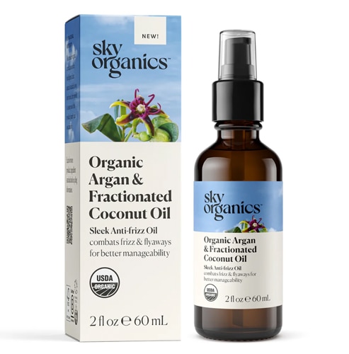 Sky Organics Organic Argan & Fractionated Coconut Anti-Frizz Oil