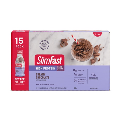 SlimFast High Protein Meal Replacement Shakes Creamy Chocolate