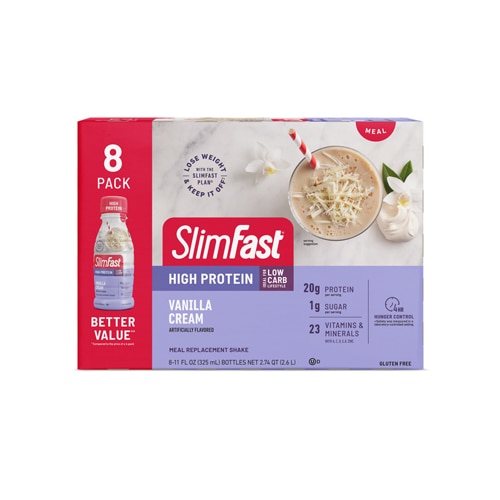 SlimFast High Protein Meal Replacement Shakes Vanilla Cream