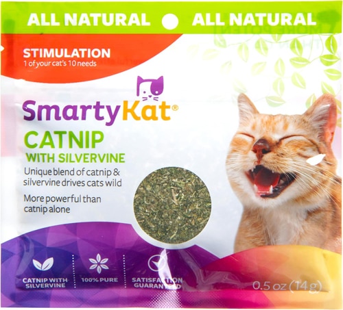 SmartyKat Catnip with Silvervine Stimulation Blend