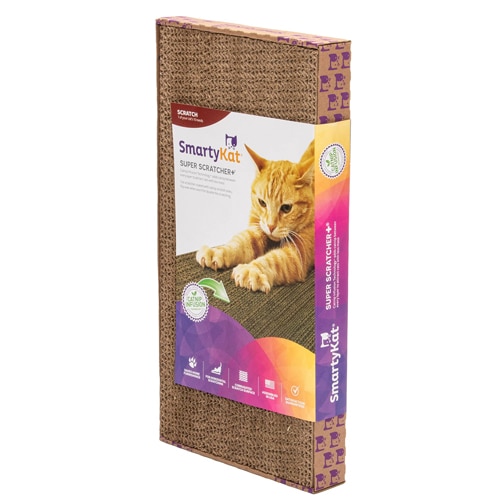 SmartyKat Super Scratcher Corrugated Cat Double Scratcher Catnip Infused