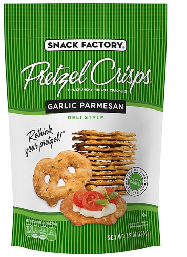 Snack Factory Pretzel Crisps Deli Style Garlic Parmesan