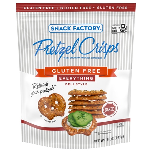 Snack Factory Pretzel Crisps Deli Style Gluten Free Everything