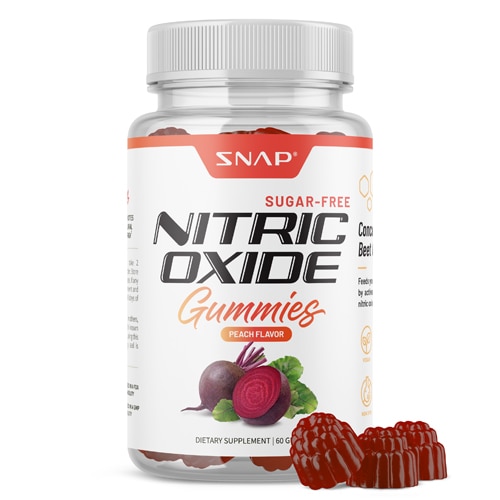 Snap Supplements Nitric Oxide Gummies Peach