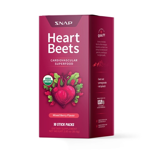 Snap Supplements USDA Organic Heart Beets Mixed Berry