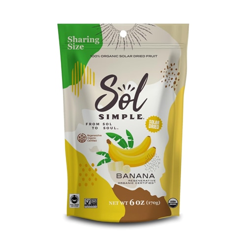 Sol Simple Organic Solar-Dried Fruit Bananas